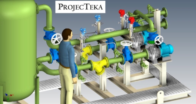 Pump Skid Rendering Pump Skid