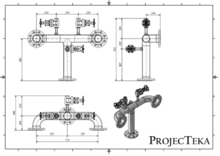 Tavola costruttiva conduttura WELDED PIPE SHOP DRAWING
