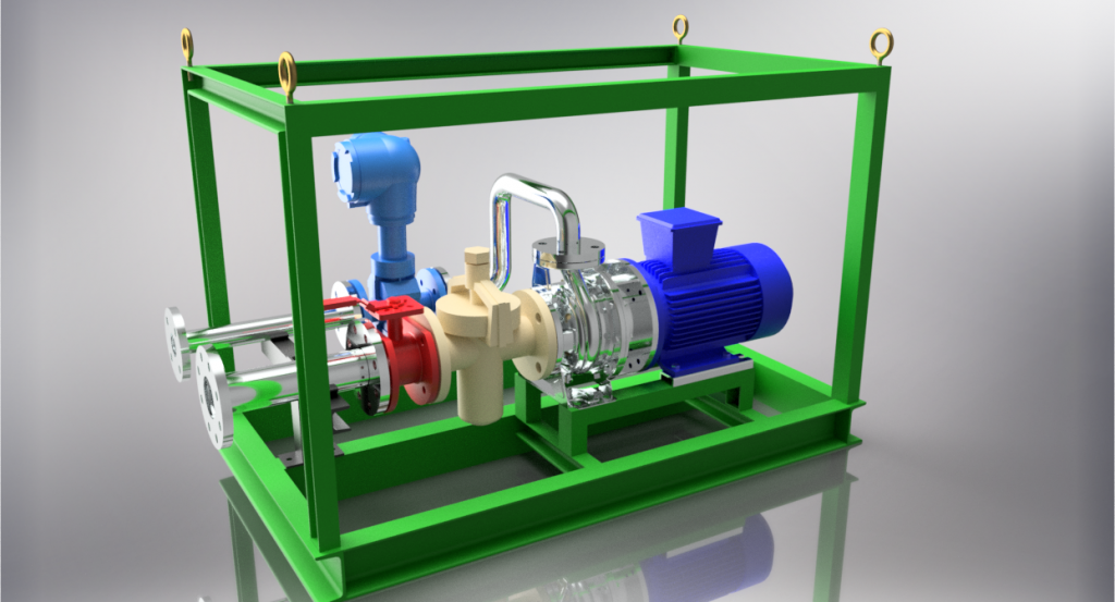 PUMP SKID METERING MODULE CAD PROJECT DESIGN