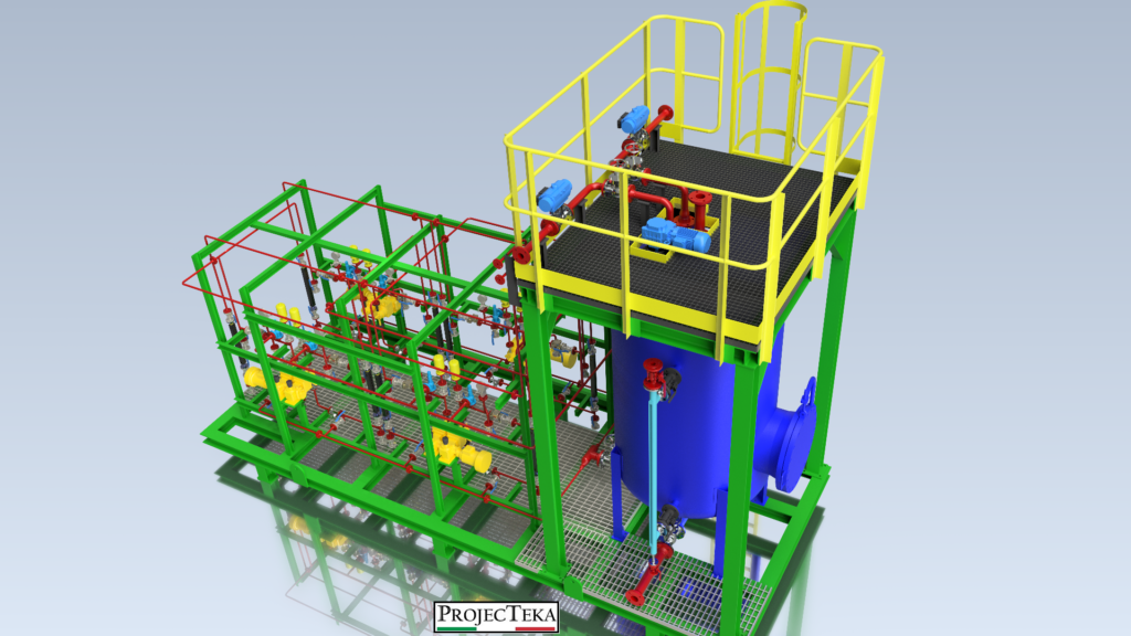 CHEMICAL DOSING SKID CALIBRATION POT METERING PUMP