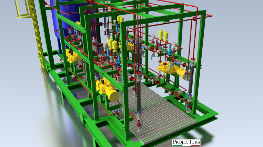 CHEMICAL DOSING SKID SYSTEM CALIBRATION POT